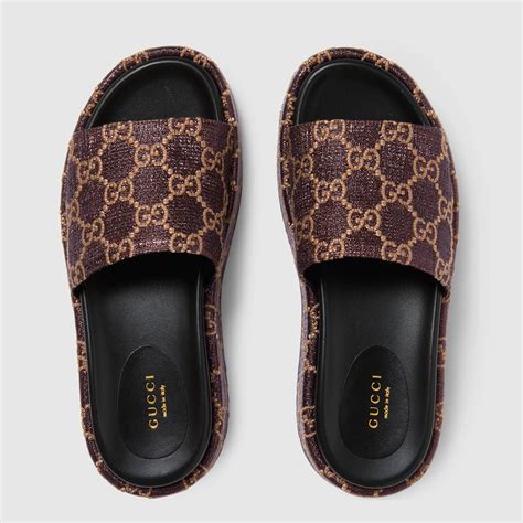 gucci tan slides|gucci slides clearance.